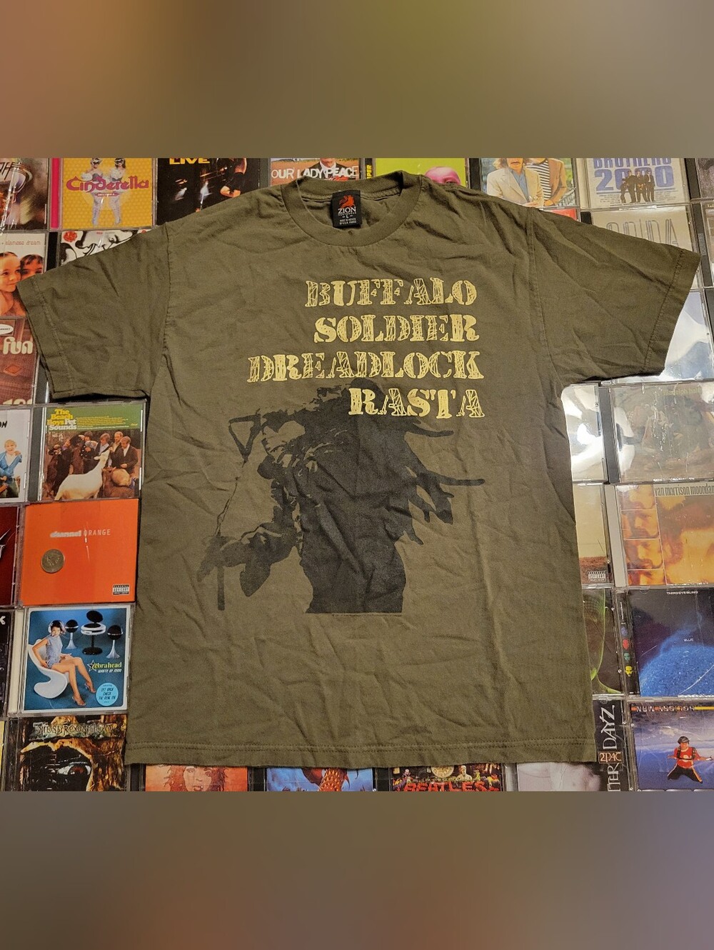 2005 Bob Marley Buffalo Soldier Graphic T-Shirt